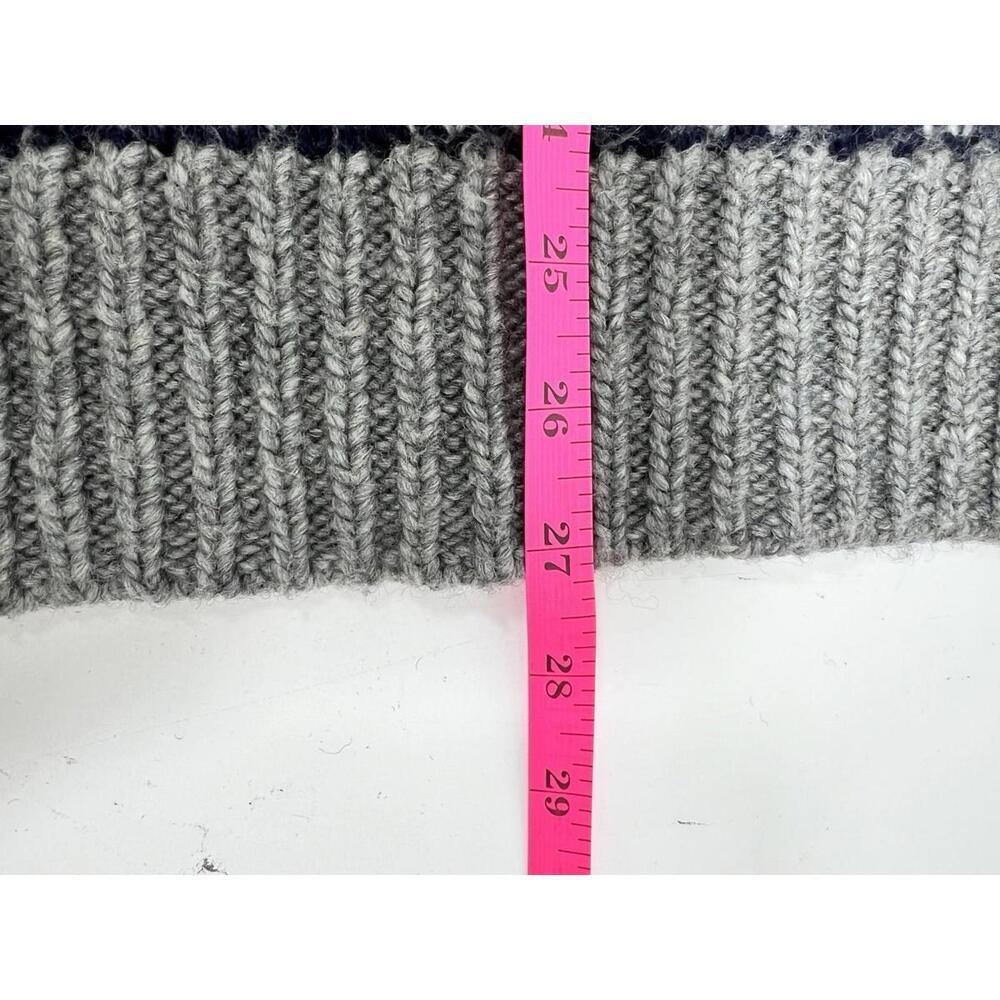 Ann Taylor Loft Fair Aisle High Low Sweater Gray Women Sz S Nordic Cozy Warm - Picture 9 of 9